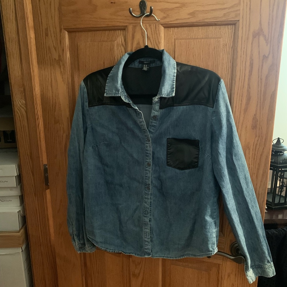 Jean Button Up Shirt